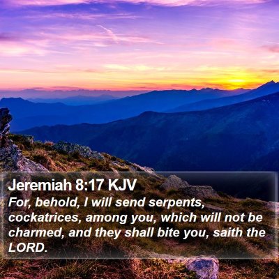 Jeremiah 8:17 KJV Bible Verse Image