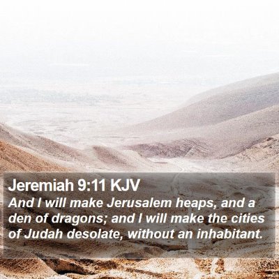 Jeremiah 9:11 KJV Bible Verse Image