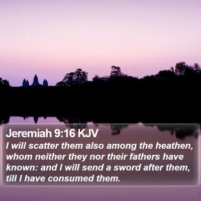 Jeremiah 9:16 KJV Bible Verse Image