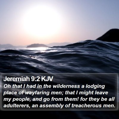 Jeremiah 9:2 KJV Bible Verse Image