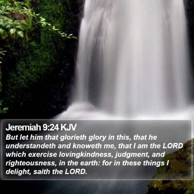 Jeremiah 9:24 KJV Bible Verse Image