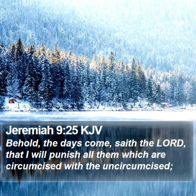 Jeremiah 9:25 KJV Bible Verse Image