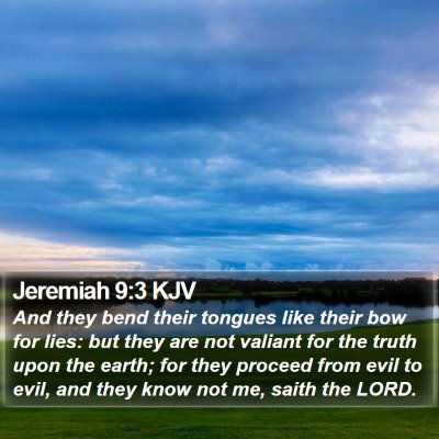 Jeremiah 9:3 KJV Bible Verse Image