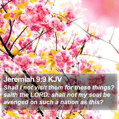 Jeremiah 9:9 KJV Bible Verse Image