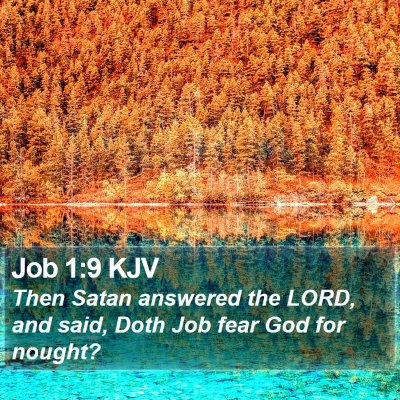 Job 1:9 KJV Bible Verse Image