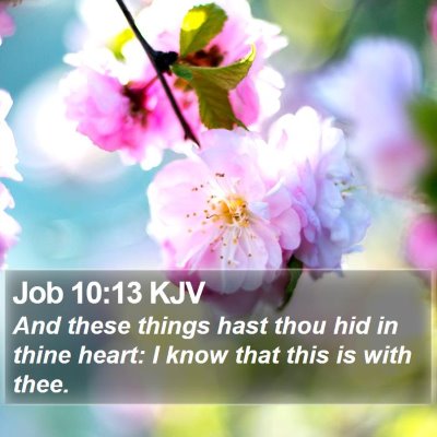 Job 10:13 KJV Bible Verse Image