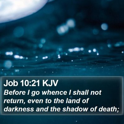 Job 10:21 KJV Bible Verse Image