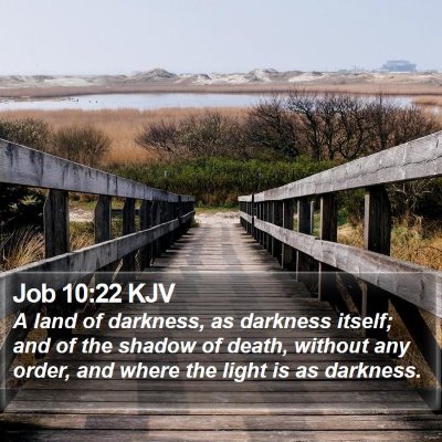 Job 10:22 KJV Bible Verse Image