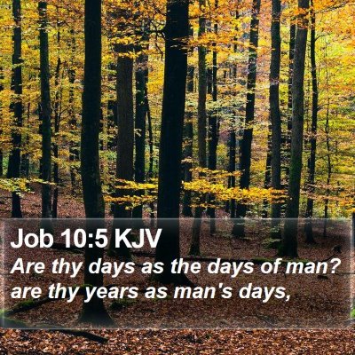 Job 10:5 KJV Bible Verse Image