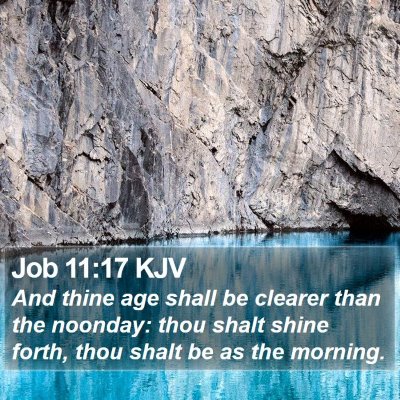 Job 11:17 KJV Bible Verse Image