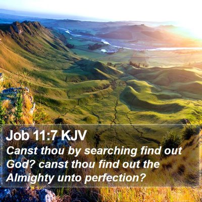 Job 11:7 KJV Bible Verse Image