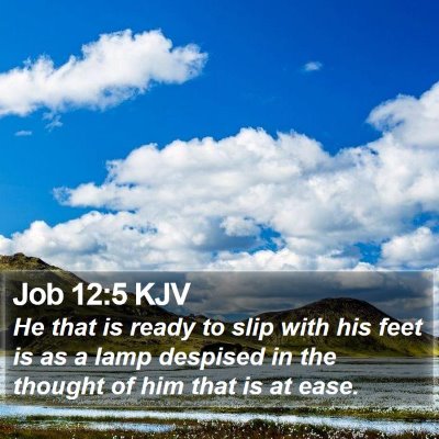 Job 12:5 KJV Bible Verse Image