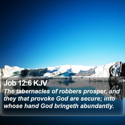 Job 12:6 KJV Bible Verse Image