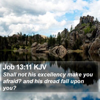 Job 13:11 KJV Bible Verse Image