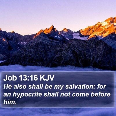 Job 13:16 KJV Bible Verse Image
