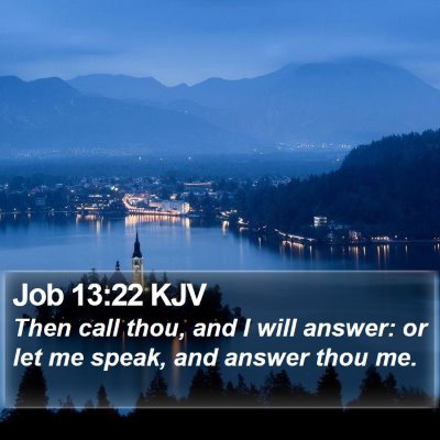 Job 13:22 KJV Bible Verse Image