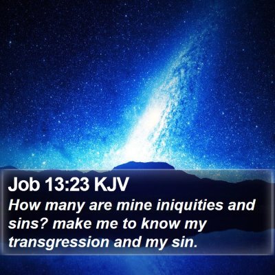 Job 13:23 KJV Bible Verse Image