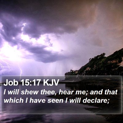 Job 15:17 KJV Bible Verse Image