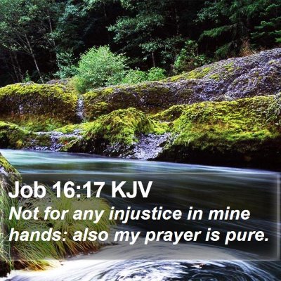 Job 16:17 KJV Bible Verse Image