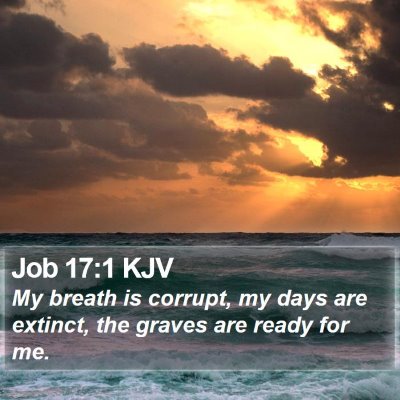 Job 17:1 KJV Bible Verse Image