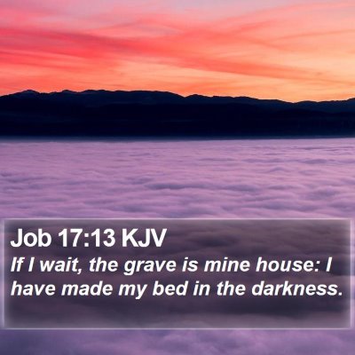 Job 17:13 KJV Bible Verse Image