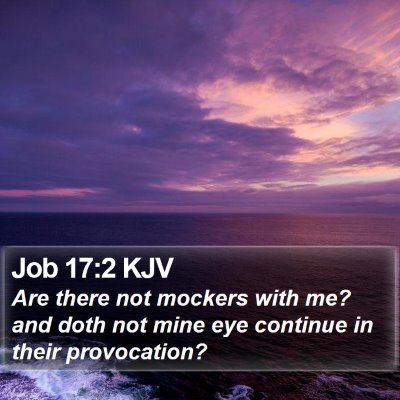 Job 17:2 KJV Bible Verse Image