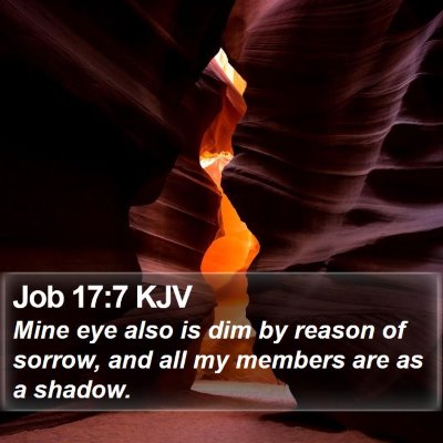 Job 17:7 KJV Bible Verse Image