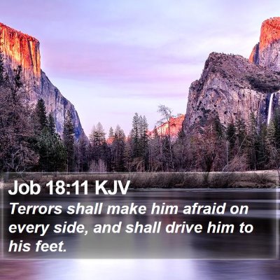 Job 18:11 KJV Bible Verse Image