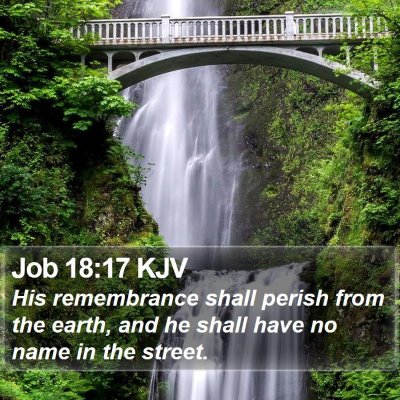 Job 18:17 KJV Bible Verse Image
