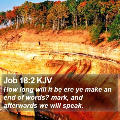 Job 18:2 KJV Bible Verse Image