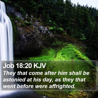 Job 18:20 KJV Bible Verse Image
