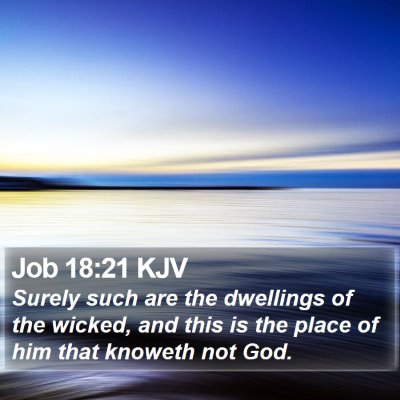 Job 18:21 KJV Bible Verse Image
