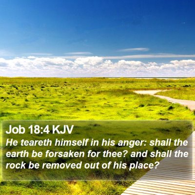 Job 18:4 KJV Bible Verse Image