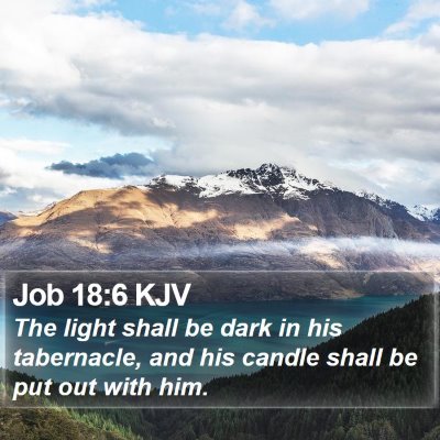 Job 18:6 KJV Bible Verse Image