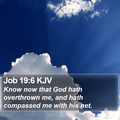 Job 19:6 KJV Bible Verse Image