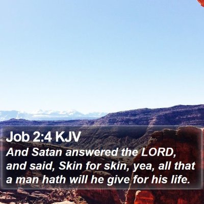 Job 2:4 KJV Bible Verse Image