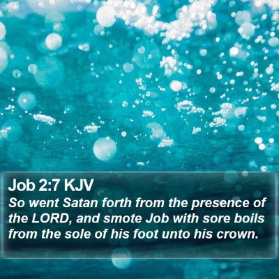 Job 2:7 KJV Bible Verse Image