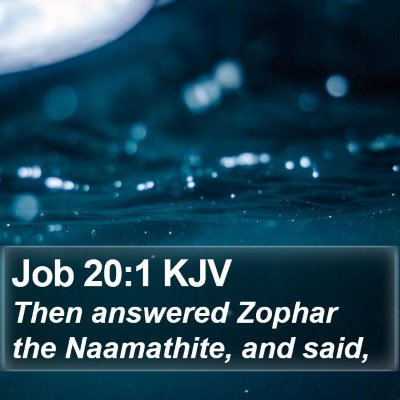 Job 20:1 KJV Bible Verse Image