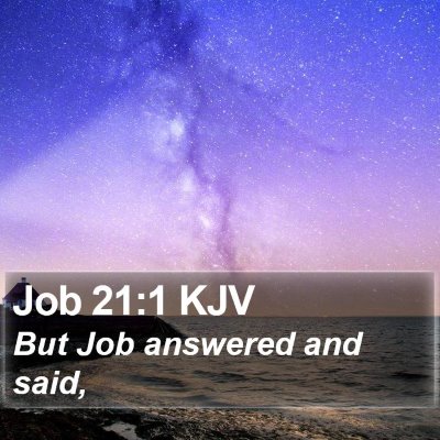 Job 21:1 KJV Bible Verse Image