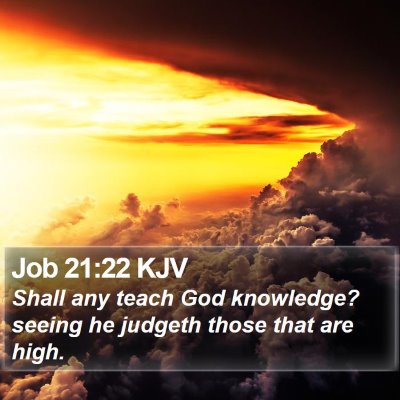 Job 21:22 KJV Bible Verse Image