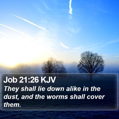 Job 21:26 KJV Bible Verse Image