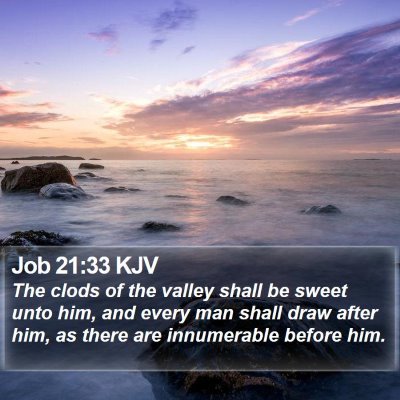 Job 21:33 KJV Bible Verse Image