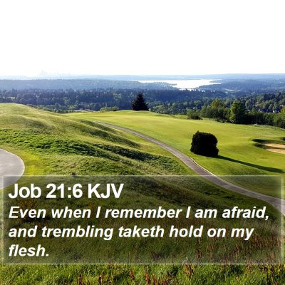 Job 21:6 KJV Bible Verse Image