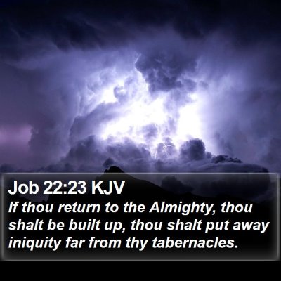 Job 22:23 KJV Bible Verse Image