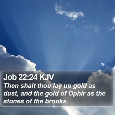 Job 22:24 KJV Bible Verse Image