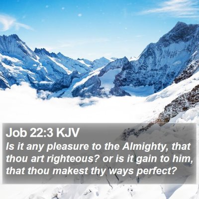 Job 22:3 KJV Bible Verse Image