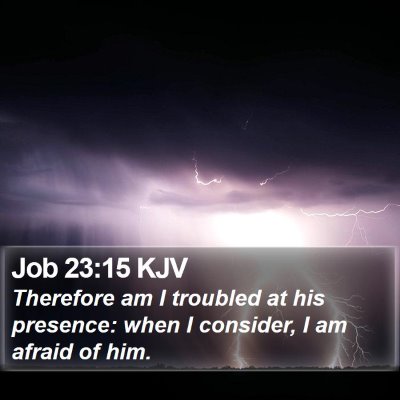 Job 23:15 KJV Bible Verse Image