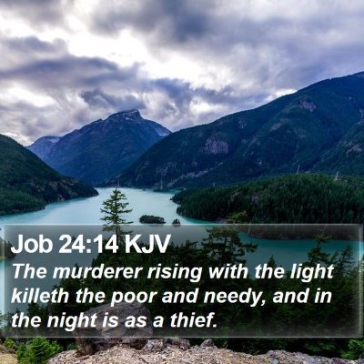 Job 24:14 KJV Bible Verse Image