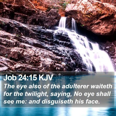 Job 24:15 KJV Bible Verse Image
