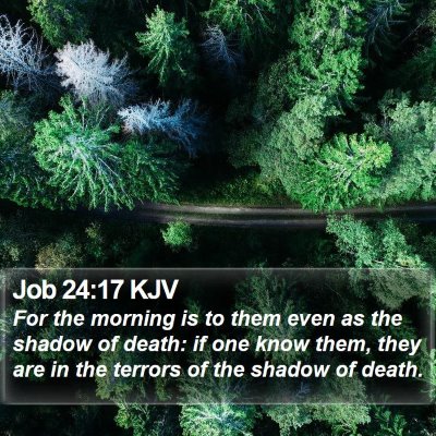 Job 24:17 KJV Bible Verse Image